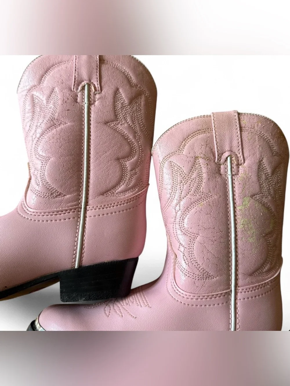 Girls Baby pink Durango boots size 12